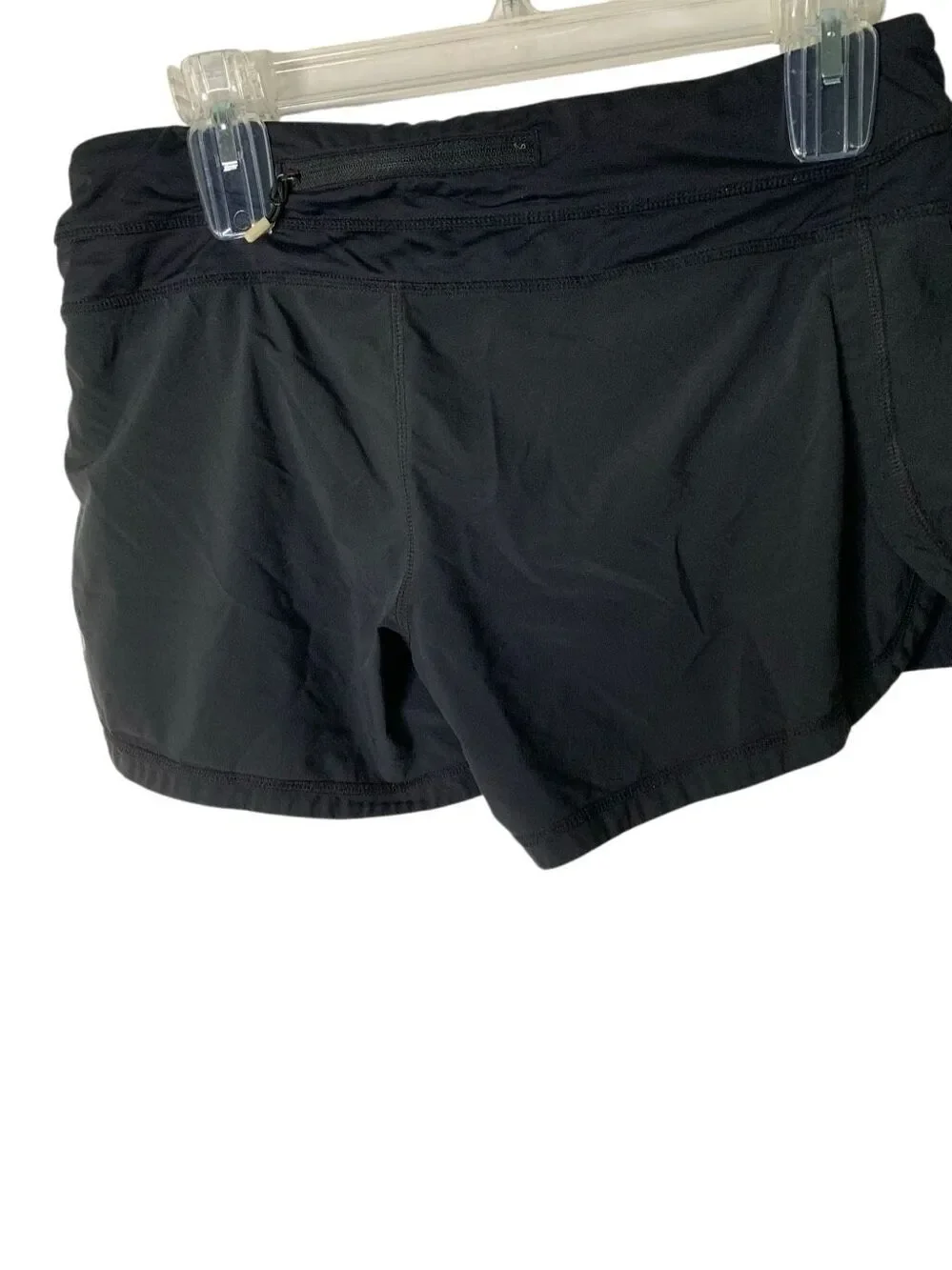 Lululemon shorts gym athletic black women's size 6